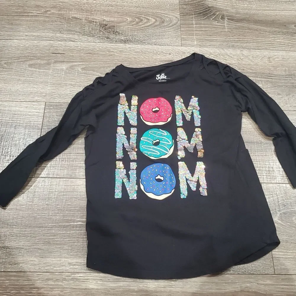 Girls Long Sleeve Shirts Bundle Size 10-12 Long Sleeve Tees with Fun Graphics